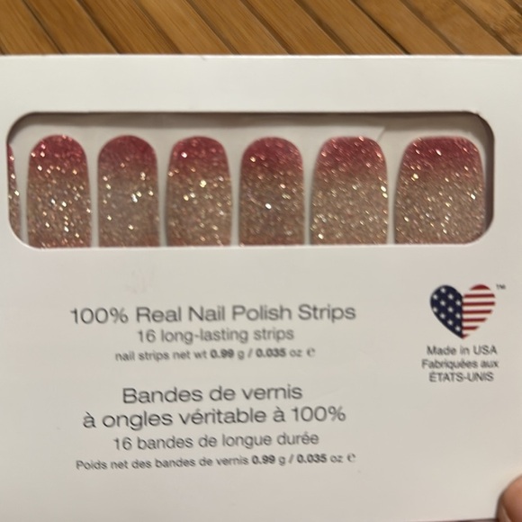 Color Street Nail Strips - Pink Glitter, Purple Glitter, Leopard, Polka Dot - Picture 4 of 5